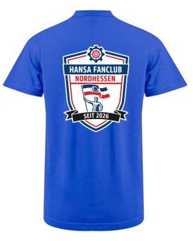 Preview: Polo-Shirt mit Brustlogo & Rückenlogo "Hansa Fanclub Nordhessen"